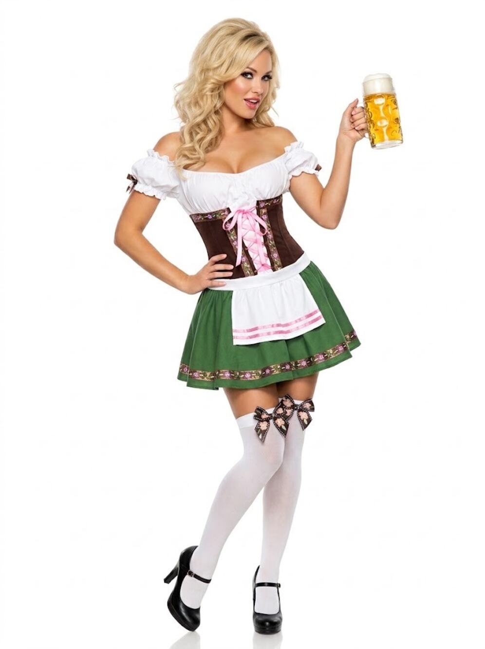 LEG AVENUE OKTOBERFEST RENAISSANCE MEDIEVAL GERMAN BARMAID SEXY COSTUME - M